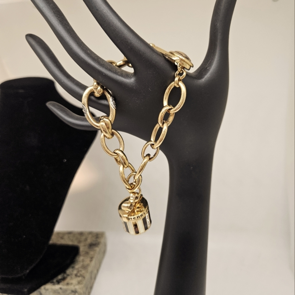 Henri Bendel Classic Hat Box Charm Bracelet